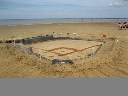 Brewster Cape Cod vacation rental - Sand Castle of Fenway Park at Low Tide