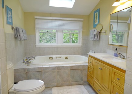 Yarmouthport Cape Cod vacation rental - Master bath with Jacuzzi and shower