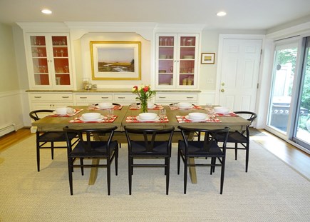 Yarmouthport Cape Cod vacation rental - Dining room opens to living room and kitchen