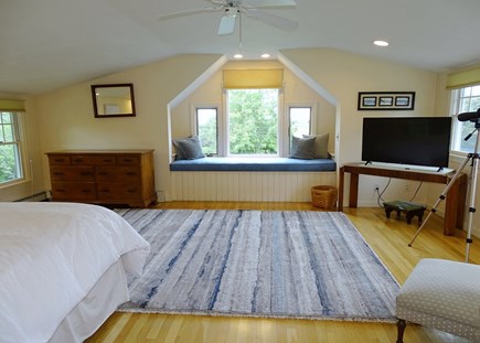 Yarmouthport Cape Cod vacation rental - Upstairs Master suite with king bed, window seat