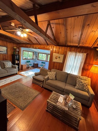 Plymouth MA vacation rental - Sleek shipLap warms up the room