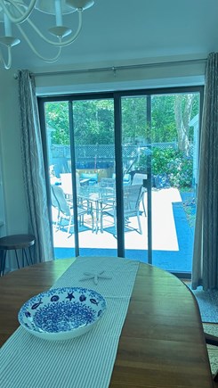 New Seabury Cape Cod vacation rental - Dining room looking out to the patio