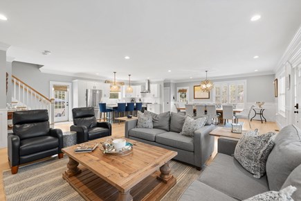 Dennis Cape Cod vacation rental - Open living room, dining area, and kitchen. Perfect for gathering