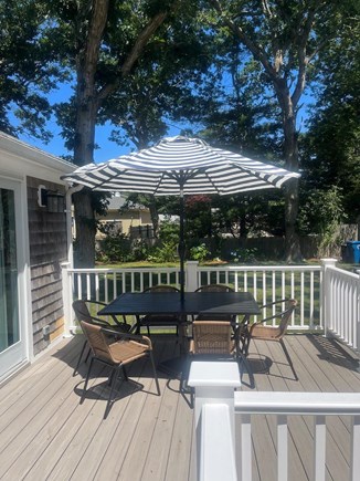 Falmouth Cape Cod vacation rental - Deck area with seating