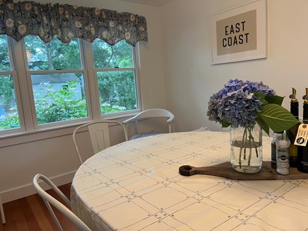 Falmouth Cape Cod vacation rental - Dining overlooking backyard