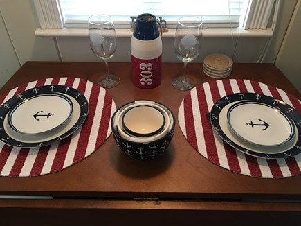 Dennis, Salt Air Village Cape Cod vacation rental - Enjoy a cozy meal