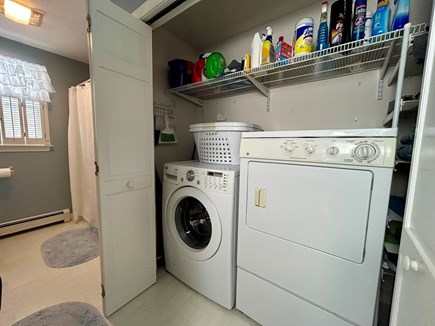 Brewster Cape Cod vacation rental - Laundry, in First Floor Bathroom