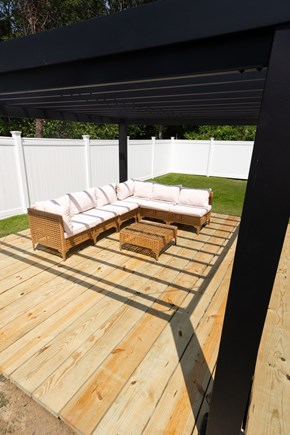 South Yarmouth Cape Cod vacation rental - Pergola + outdoor seating