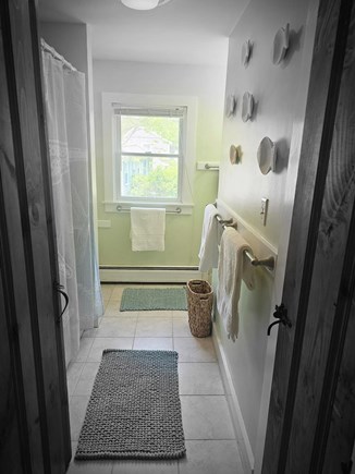 West Harwich Cape Cod vacation rental - Full bath with tub and shower.