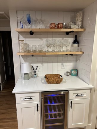 Falmouth Cape Cod vacation rental - Dry bar area with wine fridge