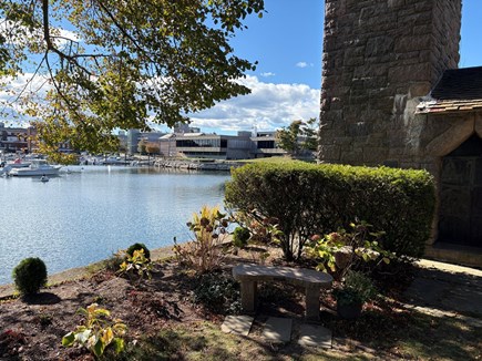 Woods Hole Village Cape Cod vacation rental - Woods Hole village - eel pond from Church bell tower garden
