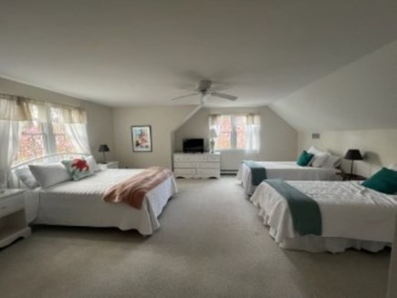 Eastham Cape Cod vacation rental - Upstairs Bedroom #1 with Queen and two Twins