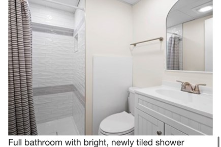 Orleans Cape Cod vacation rental - Full bathroom with bright, newly tiled shower