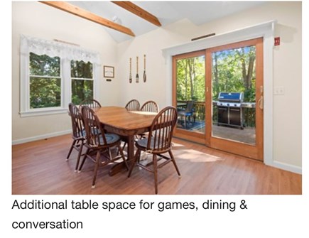 Orleans Cape Cod vacation rental - Dining room with sliders to deck