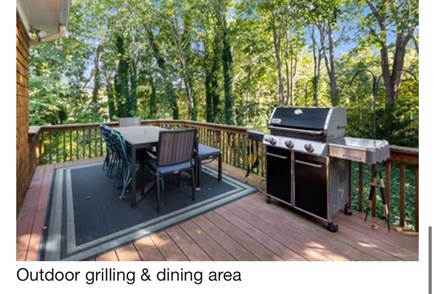 Orleans Cape Cod vacation rental - Spacious deck with grill and dining