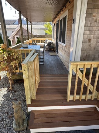 Provincetown Cape Cod vacation rental - Two sided, wrap around, fenced in porch approx. 390 sq ft