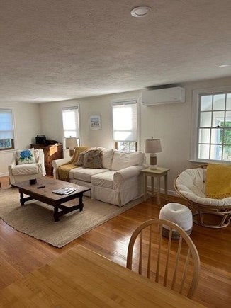 Falmouth Cape Cod vacation rental - Living room with Mini Split and Dining area