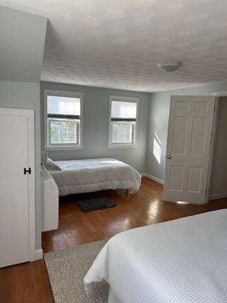 Falmouth Cape Cod vacation rental - Upstairs North Bedroom w Queen Bed, A/C and 1 Twin Bed