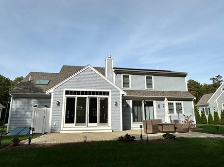 Mashpee Cape Cod vacation rental - Patio, shower and back of the house