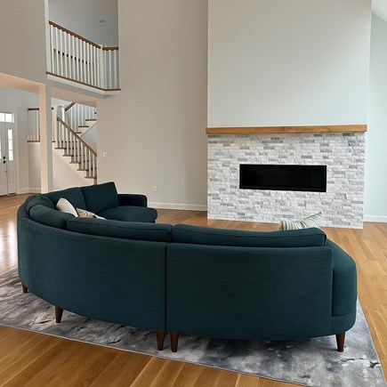 Mashpee Cape Cod vacation rental - Sitting area with fire place