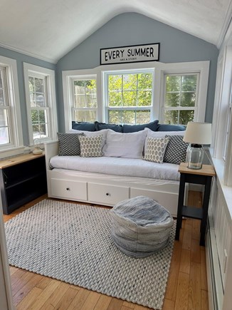 Dennis Cape Cod vacation rental - The sunroom is a bonus - new twin daybed converts to king.