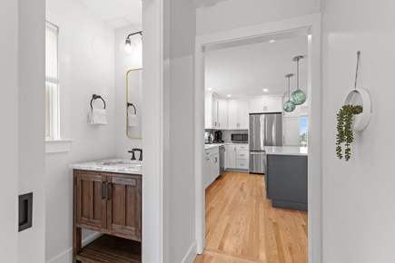Wellfleet Cape Cod vacation rental - Convenient half bathroom off the kitchen