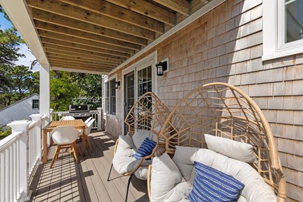 Wellfleet Cape Cod vacation rental - Expansive deck with outdoor dining with views of Cape Cod