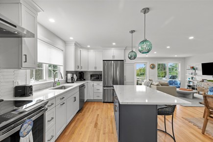 Wellfleet Cape Cod vacation rental - Sleek kitchen with stainless steel appliances