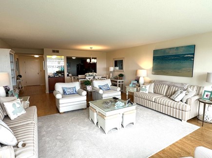 West Harwich Cape Cod vacation rental - Spacious living room and dining area