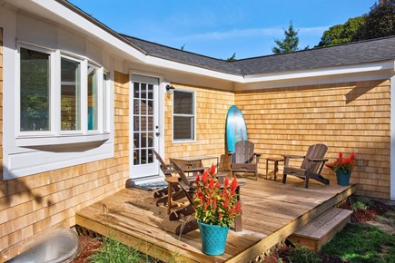 Orleans Cape Cod vacation rental - Back deck with adirondack chairs
