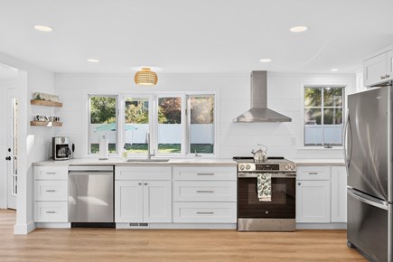 Orleans Cape Cod vacation rental - Newly renovated kitchen with dishwasher, oven, microwave.