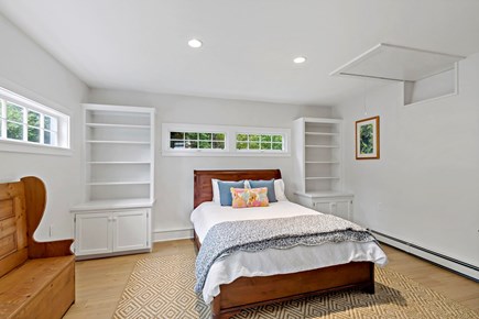 Orleans, Rocky Point Retreat Cape Cod vacation rental - First-floor bedroom with a comfortable queen bed