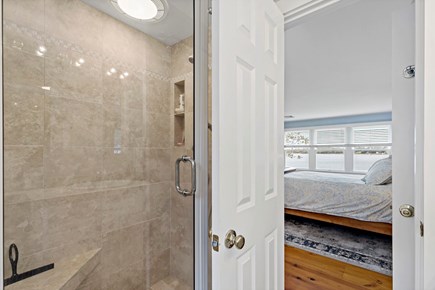 Orleans, Rocky Point Retreat Cape Cod vacation rental - Spacious glass shower with modern finishes adds a touch of luxury