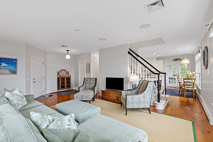 Orleans, Rocky Point Retreat Cape Cod vacation rental - Spacious living room featuring a Smart TV and plenty of space
