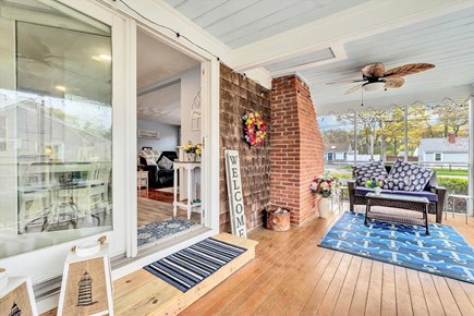Yarmouth Cape Cod vacation rental - Other side of screened in porch also with ceiling fan