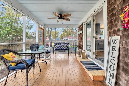 Yarmouth Cape Cod vacation rental - Screened in porch with ceiling fans