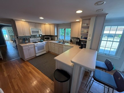 Barnstable Cape Cod vacation rental - Kitchen looking to Dining and Living Rooms