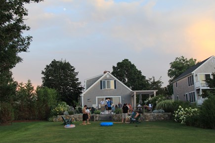 Barnstable Cape Cod vacation rental - Gaming in back yard