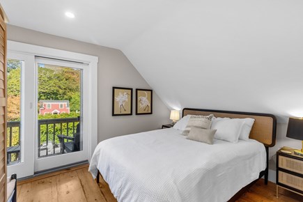 Provincetown Cape Cod vacation rental - The first upstairs bedroom features a queen bed, tasteful decor