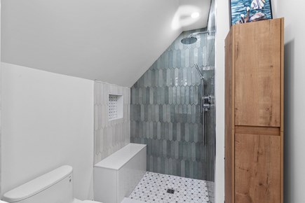 Provincetown Cape Cod vacation rental - The Upstairs full bath offers a walk-in shower