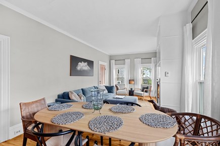 Provincetown Cape Cod vacation rental - A view from the dining area back toward the living room
