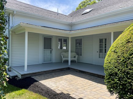 Harwich Port Cape Cod vacation rental - Covered back porch off the kitchen.