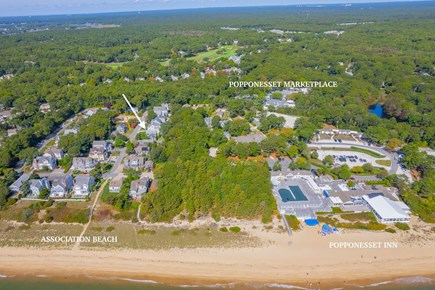 Popponesset, Mashpee Cape Cod vacation rental - 16 Pine Ave. Aerial