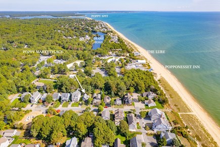 Popponesset, Mashpee Cape Cod vacation rental - 16 Pine Ave. Aerial