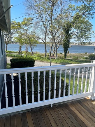 Wareham, Parkwood Beach MA vacation rental - Water view from deck; Adirondack chairs; facing west, sunset view