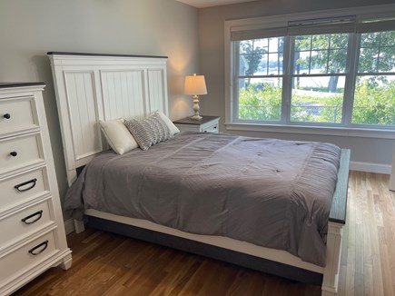 Wareham, Parkwood Beach MA vacation rental - 1st floor Queen w en-suite bath; water view; TV; ceiling fan