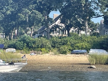 Wareham, Parkwood Beach MA vacation rental - View of home from one of the 3 beaches and Kayak location