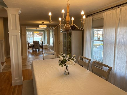 Wareham, Parkwood Beach MA vacation rental - 4 dining areas.  Dining room table; more seating in background