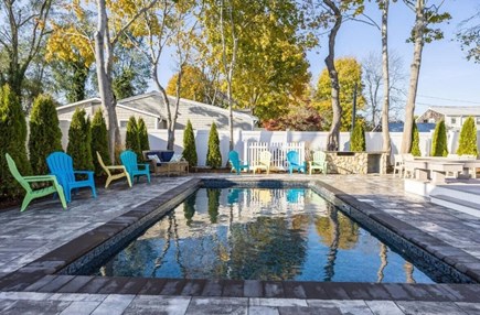 Hyannis Cape Cod vacation rental - Backyard HEATED pool