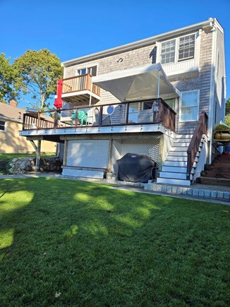 East Falmouth Cape Cod vacation rental - Large deck overlooking the water, <br/>